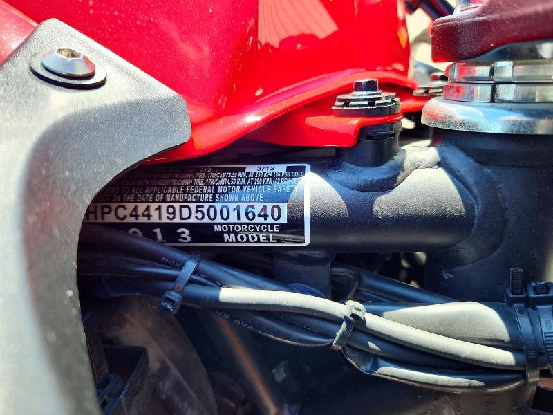 Aukcja sprzedaży 2013 Honda Cbr500, vin: MLHPC4419D5001640, numer aukcji: 57560536