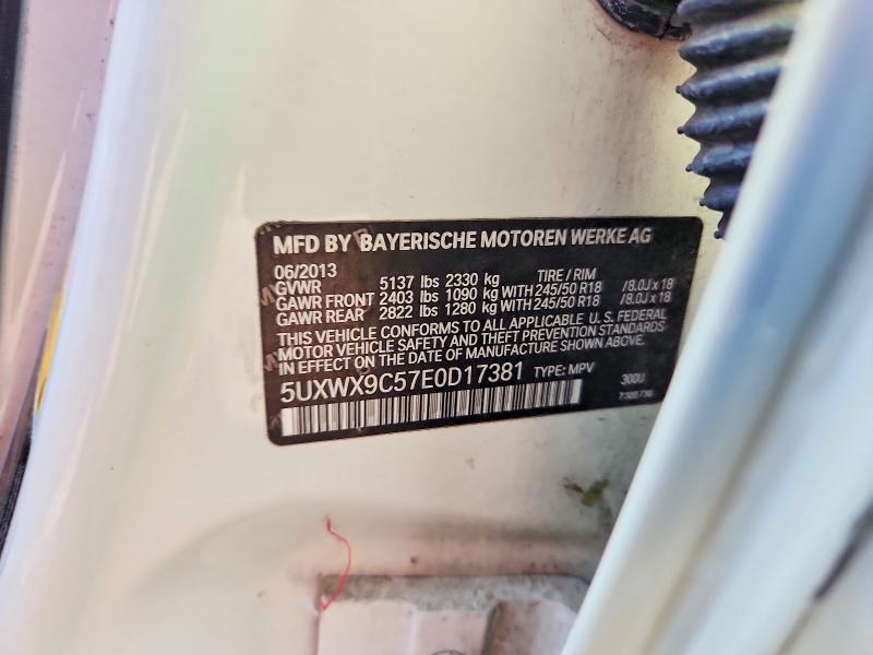 Aukcja sprzedaży 2014 Bmw X3, vin: 5UXWX9C57E0D17381, numer aukcji: 56903476