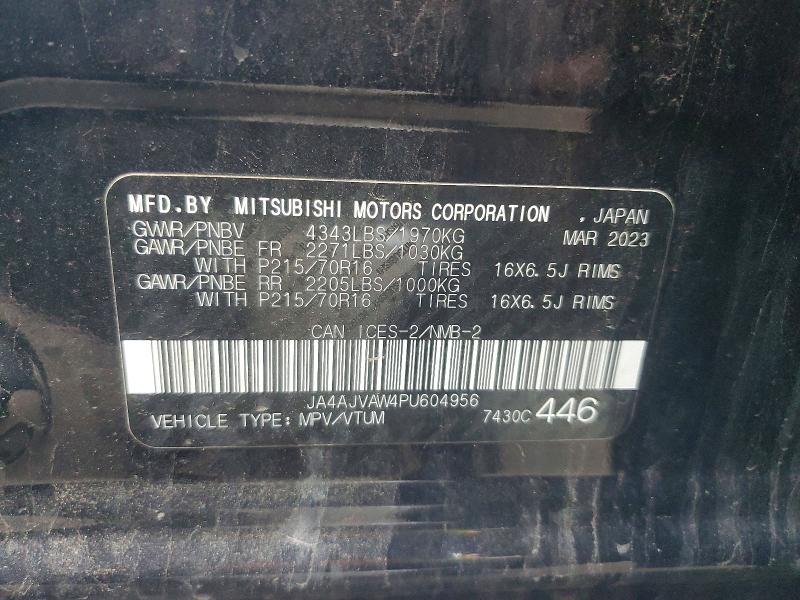 Продажа на аукционе авто 2023 Mitsubishi Rvr, vin: JA4AJVAW4PU604956, номер лота: 57029636