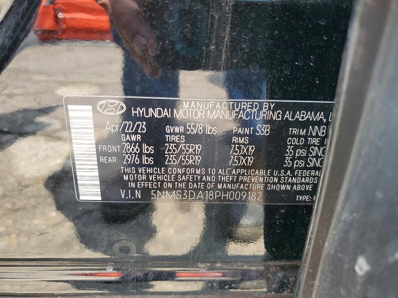 Продаж на аукціоні авто 2023 Hyundai Santa Fe, vin: 5NMS3DA18PH009182, номер лоту: 58302346