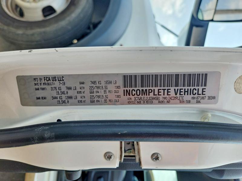 Продажа на аукционе авто 2018 Ram 4500, vin: 3C7WRLEL2JG304581, номер лота: 57891916