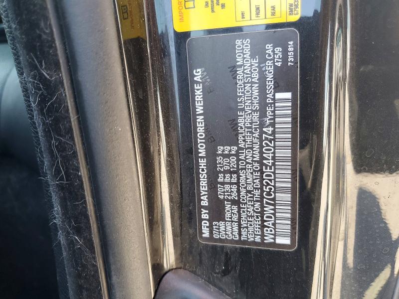 Продаж на аукціоні авто 2013 Bmw 328, vin: WBADW7C52DE440274, номер лоту: 58123956