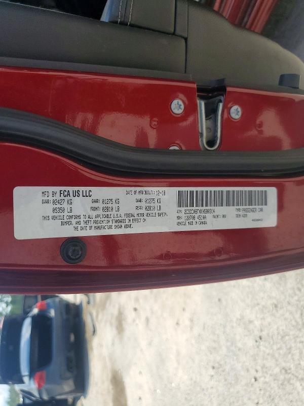 Продаж на аукціоні авто 2019 Chrysler 300, vin: 2C3CCABTXKH580314, номер лоту: 56989386