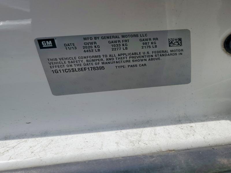 Auction sale of the 2014 Chevrolet Malibu, vin: 1G11C5SL8EF178395, lot number: 58932476