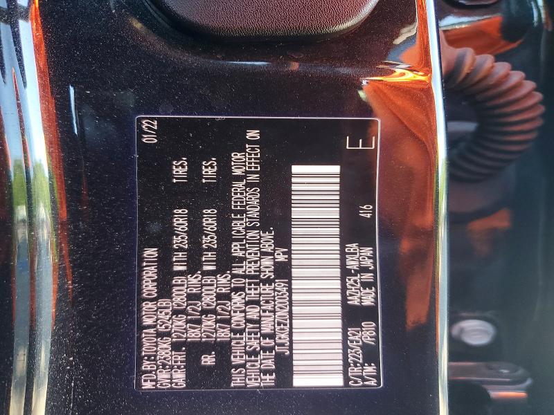 55509056 :رقم المزاد ، JTJGKCEZ0N2003491 vin ، 2022 Lexus Nx مزاد بيع