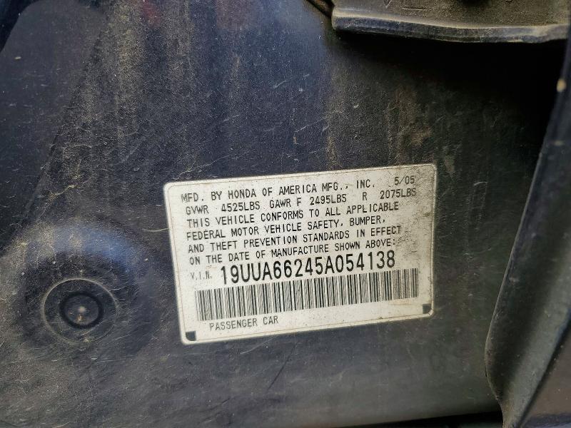 Продажа на аукционе авто 2005 Acura Tl, vin: 19UUA66245A054138, номер лота: 58846146