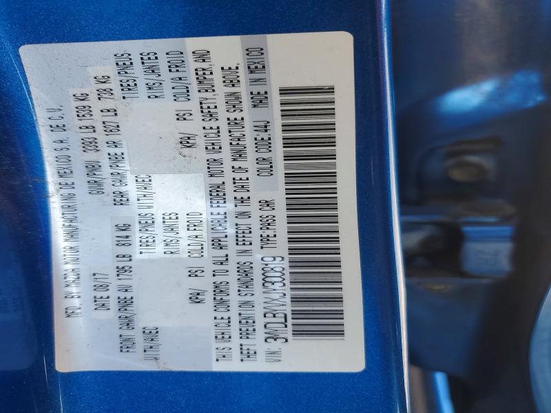 2018 Toyota Yaris Ia მანქანა იყიდება აუქციონზე, vin: 3MYDLBYVXJY300819, აუქციონის ნომერი: 57972946