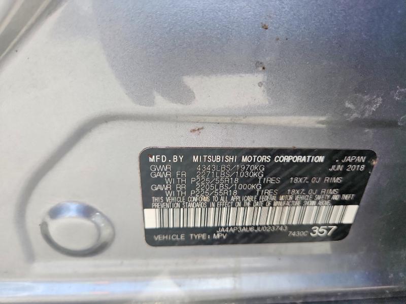 Auction sale of the 2018 Mitsubishi Outlander Sport, vin: JA4AP3AU6JU023743, lot number: 53781706
