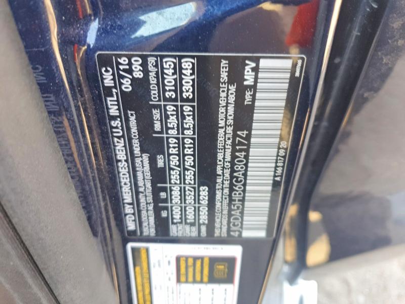 Продаж на аукціоні авто 2016 Mercedes-benz Gle, vin: 4JGDA5HB6GA804174, номер лоту: 58637286