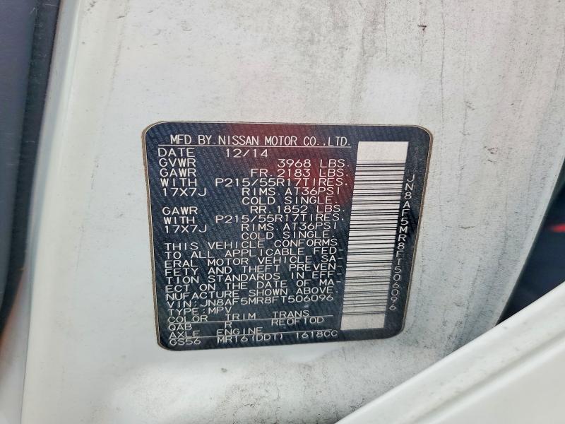 Aukcja sprzedaży 2015 Nissan Juke, vin: JN8AF5MR8FT506096, numer aukcji: 55733686