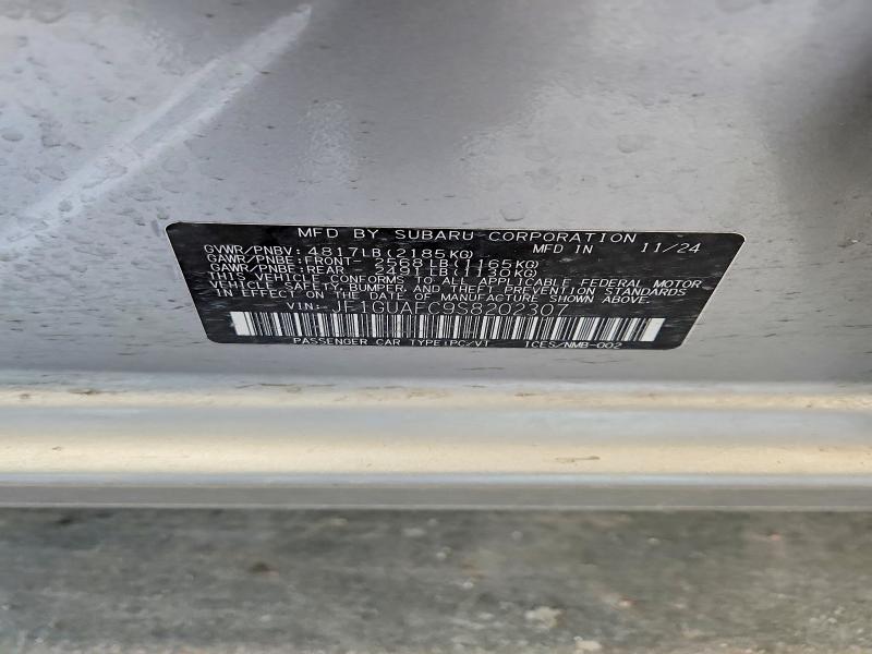 Продажа на аукционе авто 2025 Subaru Impreza, vin: JF1GUAFC9S8202307, номер лота: 57030826