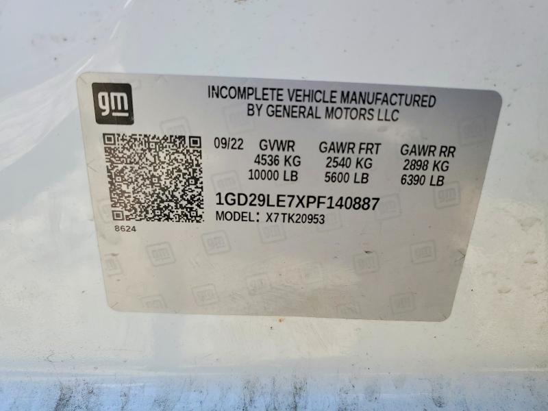 2023 Gmc Sierra მანქანა იყიდება აუქციონზე, vin: 1GD29LE7XPF140887, აუქციონის ნომერი: 56333256