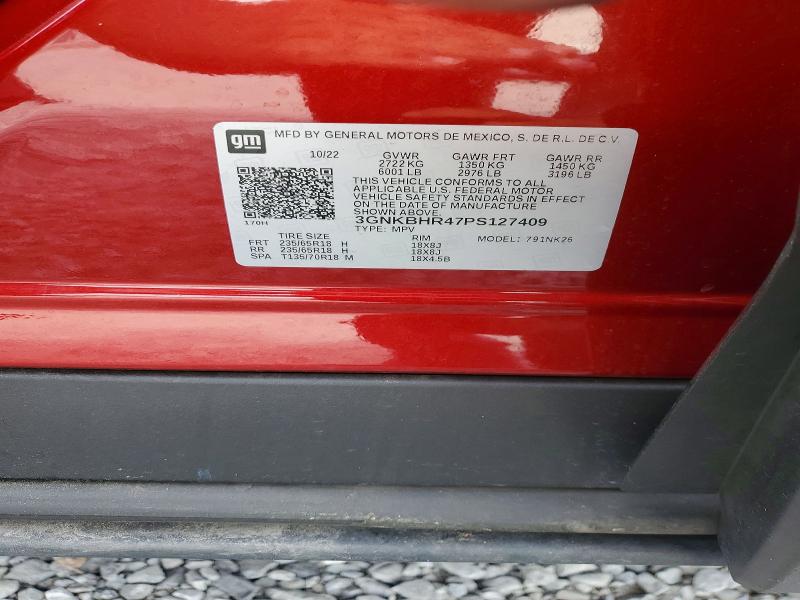 57852256 :رقم المزاد ، 3GNKBHR47PS127409 vin ، 2023 Chevrolet Blazer مزاد بيع