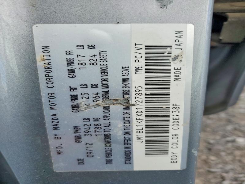 57925206 :رقم المزاد ، JM1BL1KFXD1727895 vin ، 2013 Mazda 3 مزاد بيع