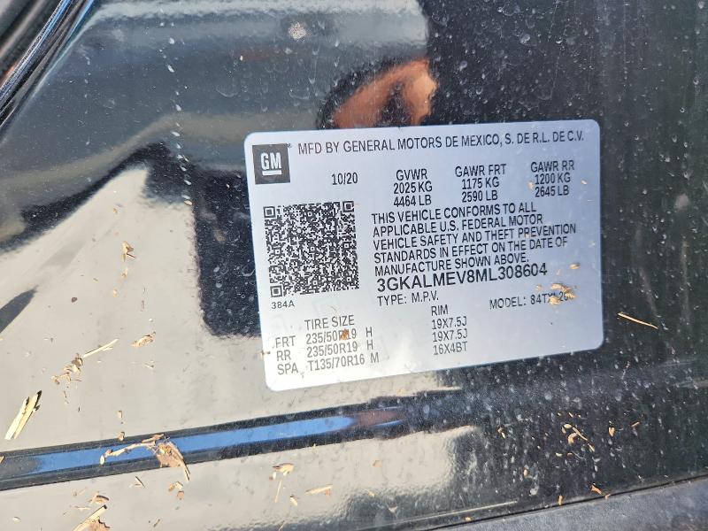 2021 Gmc Terrain მანქანა იყიდება აუქციონზე, vin: 3GKALMEV8ML308604, აუქციონის ნომერი: 58153316