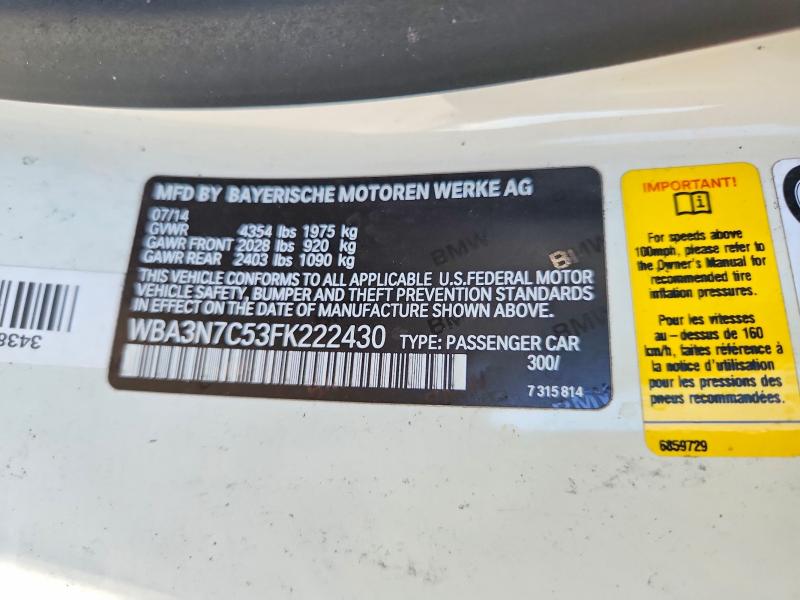 Продажа на аукционе авто 2015 Bmw 428, vin: WBA3N7C53FK222430, номер лота: 56191136