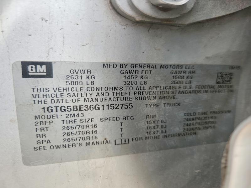 Продажа на аукционе авто 2016 Gmc Canyon, vin: 1GTG5BE36G1152755, номер лота: 54180416