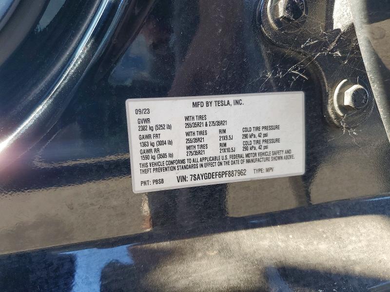 Продаж на аукціоні авто 2023 Tesla Model Y, vin: 7SAYGDEF6PF887962, номер лоту: 55808696