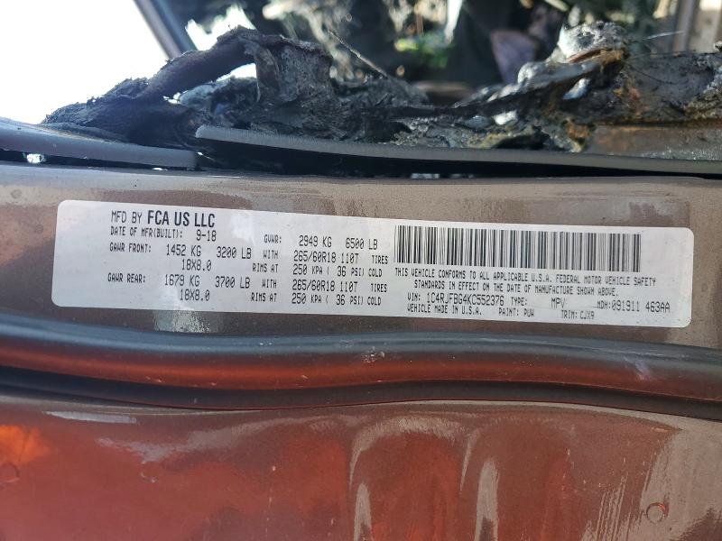 Продажа на аукционе авто 2019 Jeep Grand Cherokee, vin: 1C4RJFBG4KC552376, номер лота: 55696036