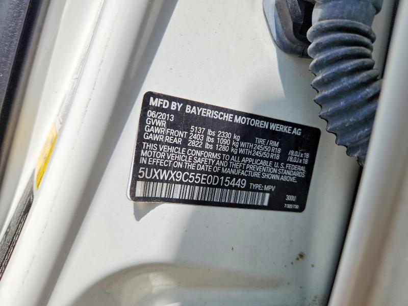 56404336 :رقم المزاد ، 5UXWX9C55E0D15449 vin ، 2014 Bmw X3 مزاد بيع
