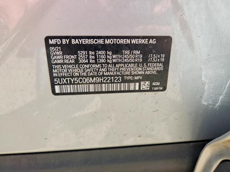 Aukcja sprzedaży 2021 Bmw X3, vin: 5UXTY5C06M9H22123, numer aukcji: 55526446