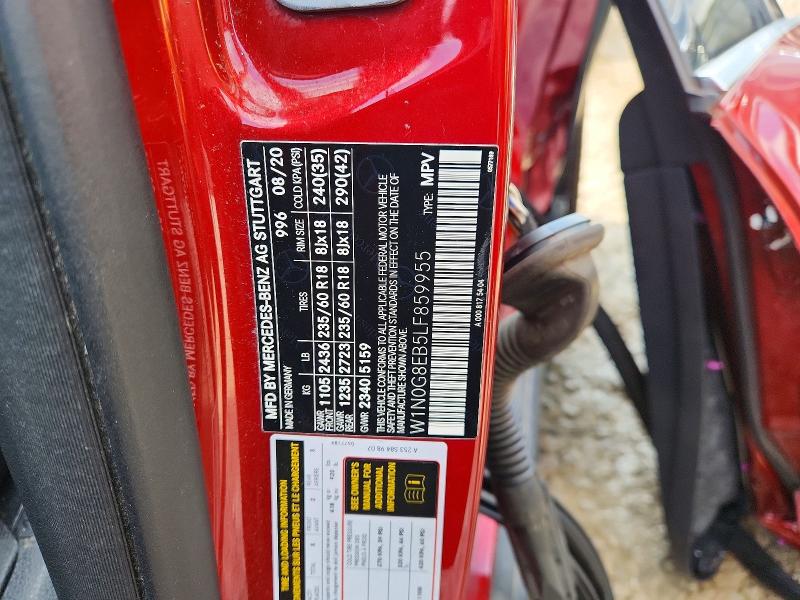 Продаж на аукціоні авто 2020 Mercedes-benz Glc, vin: W1N0G8EB5LF859955, номер лоту: 56119476