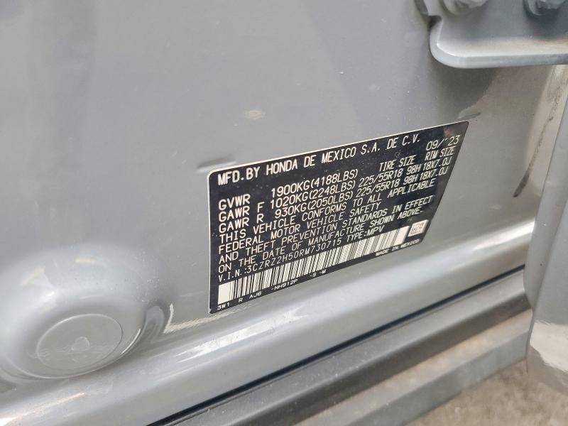 2024 Honda Hr-v მანქანა იყიდება აუქციონზე, vin: 3CZRZ2H50RM730715, აუქციონის ნომერი: 85986535