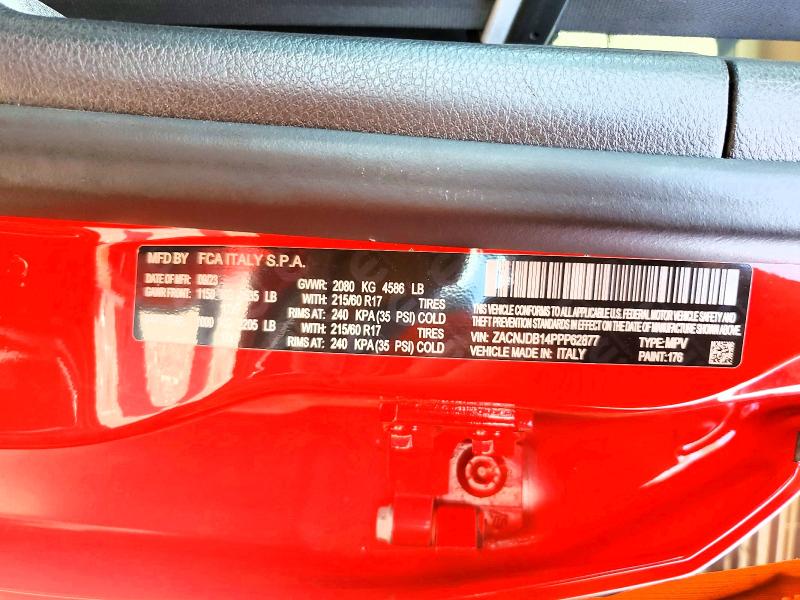 Продаж на аукціоні авто 2023 Jeep Renegade, vin: ZACNJDB14PPP62877, номер лоту: 57736426