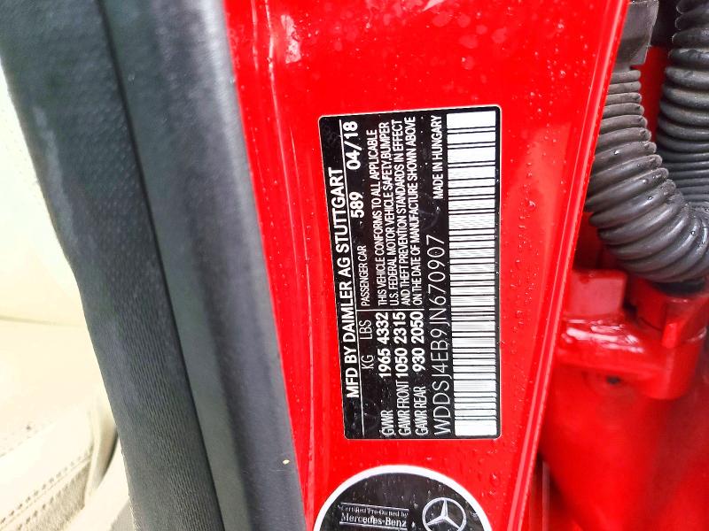 Продажа на аукционе авто 2018 Mercedes-benz Cla, vin: WDDSJ4EB9JN670907, номер лота: 56001796
