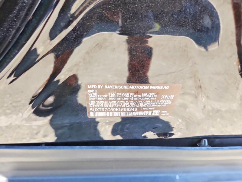 2019 Bmw X3 მანქანა იყიდება აუქციონზე, vin: 5UXTR7C59KLE98348, აუქციონის ნომერი: 56451696