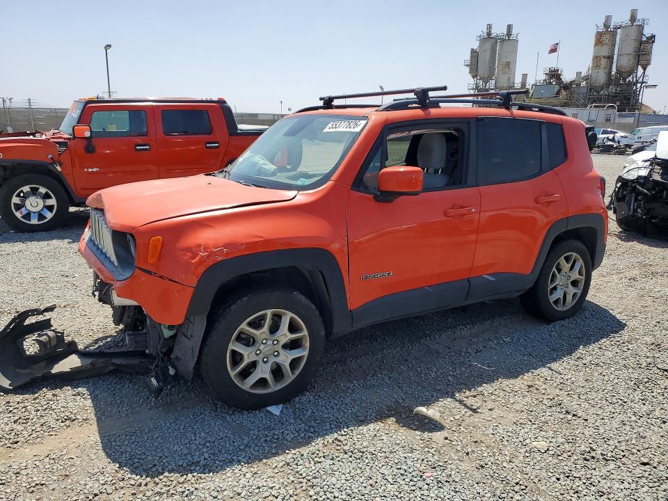 2015 Jeep Renegade მანქანა იყიდება აუქციონზე, vin: ZACCJBBT3FPB17670, აუქციონის ნომერი: 55377826