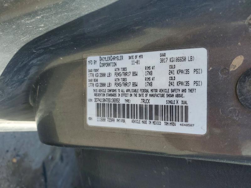 58248976 :رقم المزاد ، 3D7HU18N72G136952 vin ، 2002 Dodge Ram 1500 مزاد بيع