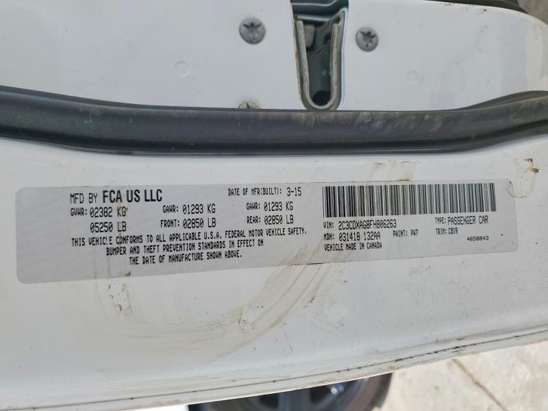 56632166 :رقم المزاد ، 2C3CDXAG8FH806263 vin ، 2015 Dodge Charger مزاد بيع