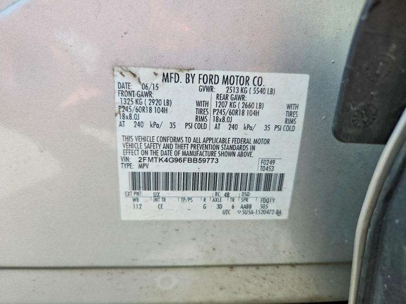 Продажа на аукционе авто 2015 Ford Edge, vin: 2FMTK4G96FBB59773, номер лота: 54536866