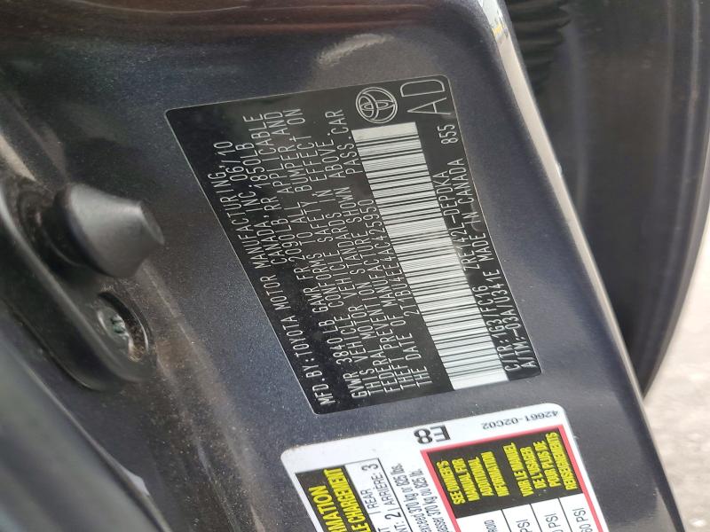 Aukcja sprzedaży 2010 Toyota Corolla, vin: 2T1BU4EE4AC425950, numer aukcji: 56528496