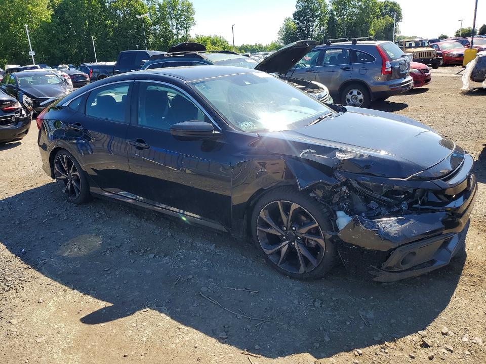 56023806 :رقم المزاد ، 19XFC2F86KE214219 vin ، 2019 Honda Civic مزاد بيع