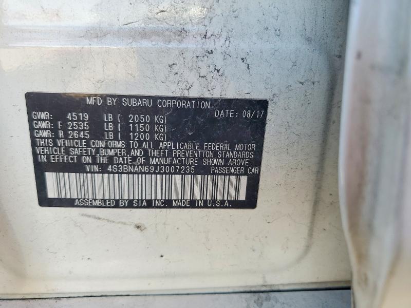 Aukcja sprzedaży 2018 Subaru Legacy, vin: 4S3BNAN69J3007235, numer aukcji: 56092246