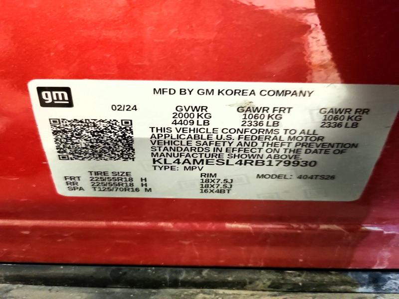 Продаж на аукціоні авто 2024 Buick Encore Gx, vin: KL4AMESL4RB179930, номер лоту: 57031506