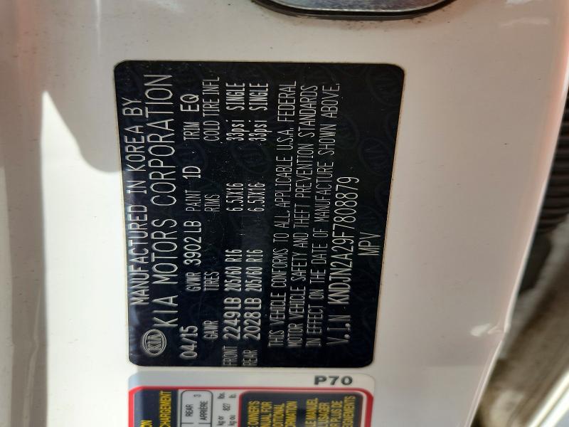 Продажа на аукционе авто 2015 Kia Soul, vin: KNDJN2A29F7808879, номер лота: 57144896