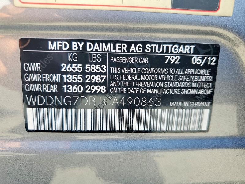 Aukcja sprzedaży 2012 Mercedes-benz S, vin: WDDNG7DB1CA490863, numer aukcji: 58436046