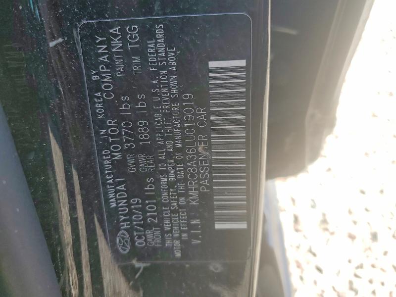 55740396 :رقم المزاد ، KMHRC8A36LU019019 vin ، 2020 Hyundai Venue مزاد بيع