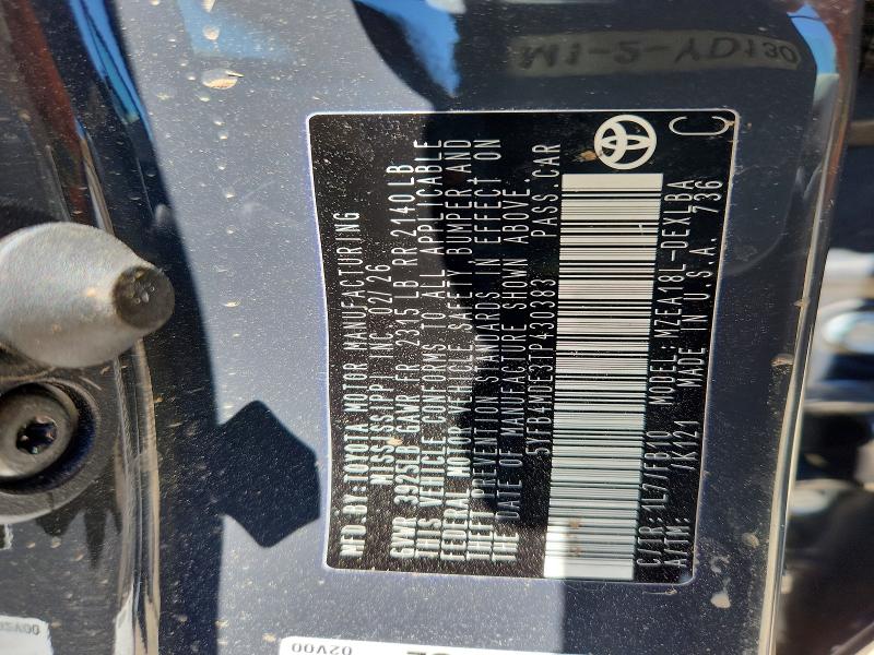 Aukcja sprzedaży 2026 Toyota Corolla, vin: 5YFB4MDE3TP430383, numer aukcji: 56122396