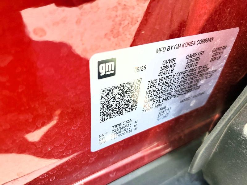Aukcja sprzedaży 2025 Chevrolet Trax, vin: KL77LHEP6SC296988, numer aukcji: 57412416