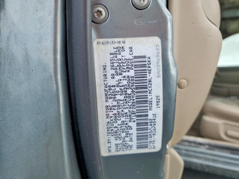 Aukcja sprzedaży 2000 Toyota Avalon, vin: 4T1BF28B4YU059688, numer aukcji: 57388066