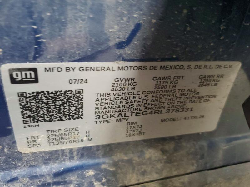 2024 Gmc Terrain მანქანა იყიდება აუქციონზე, vin: 3GKALTEG4RL378331, აუქციონის ნომერი: 58693306