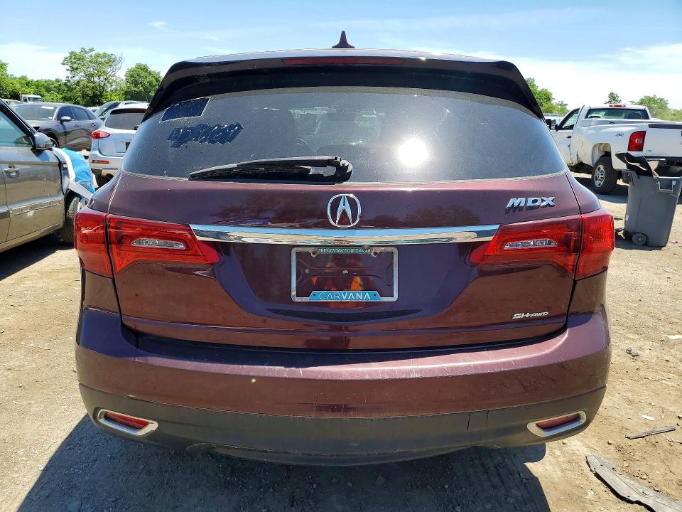 Продажа на аукционе авто 2016 Acura Mdx, vin: 5FRYD4H49GB053974, номер лота: 57416706