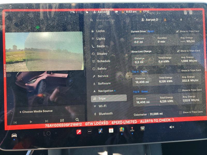 Продажа на аукционе авто 2025 Tesla Model Y, vin: 7SAYGDEE0SF216612, номер лота: 55084356