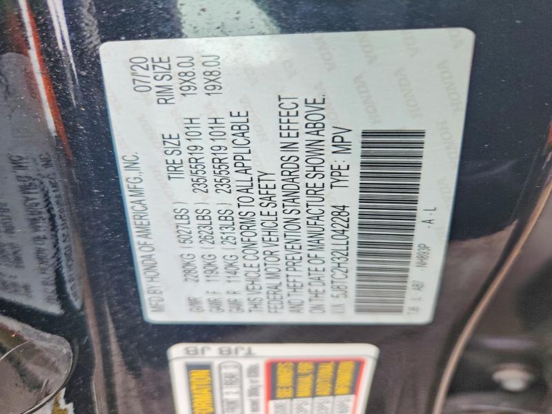 Aukcja sprzedaży 2020 Acura Rdx, vin: 5J8TC2H32LL042284, numer aukcji: 55740866