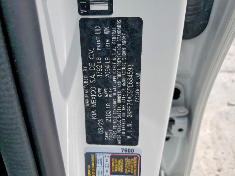 Aukcja sprzedaży 2023 Kia Forte, vin: 3KPF24AD9PE684593, numer aukcji: 55543876