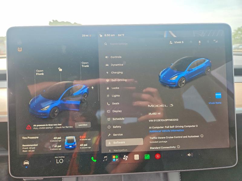 Aukcja sprzedaży 2023 Tesla Model 3, vin: 5YJ3E1EA3PF683202, numer aukcji: 57660876